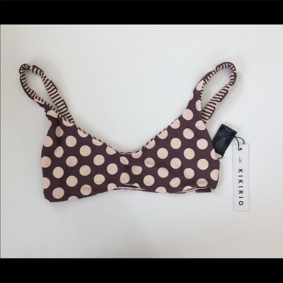 Kikirio Reversible dots stripes bikini top Medium - Picture 5 of 7
